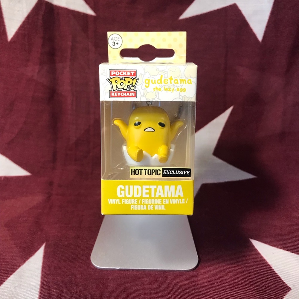 Funko Pocket POP! Keychain Gudetama The Lazy Egg Hot Topic Exclusive